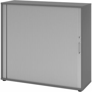 hjh OFFICE PRO BETA 1733S - Armoire à rideaux graphite