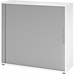 hjh OFFICE PRO BETA 1733S - Blanc Armoire à rideaux