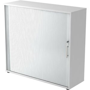 hjh OFFICE PRO BETA 1733S - Blanc Armoire à rideaux poignée de bastingage plastique - Publicité