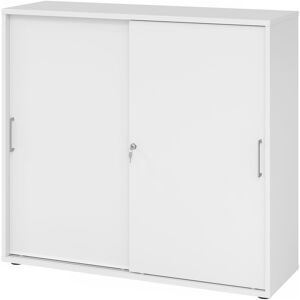 hjh OFFICE PRO BETA 1753S - Blanc/Blanc Armoire à portes coulissantes - Publicité