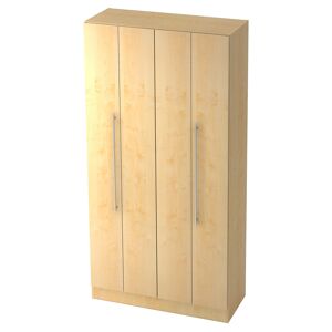 hjh OFFICE PRO SIGNA G 7400 RE - Érable Armoire à portes pliantes poignée de bastingage plastique