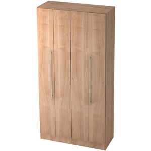 hjh OFFICE PRO SIGNA G 7400 RE - Noyer Armoire à portes pliantes poignée de bastingage plastique