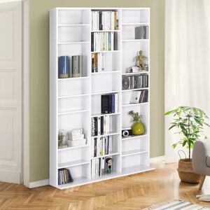 IDMarket Étagere bibliotheque bois blanc 30 cases modulables