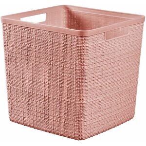 Curver JUTE 17L Paniere recyclee 28 x 28 x 27 cm, rose 01906-204