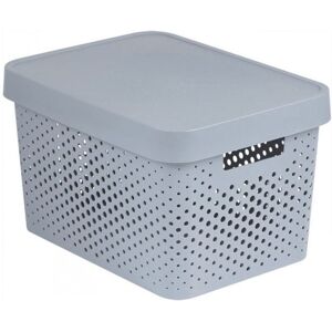 Curver INFINITY 17L Bac de rangement avec couvercle 36 x 22 x 27 cm gris 04742-099