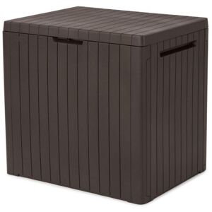 KETER CITY BOX 113L Coffre de rangement 57,8 x 44 x 55 cm, marron 17208324 - Publicité