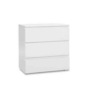 Terre de Nuit Commode 3 tiroirs en bois blanc - CO7017