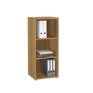 Terre de Nuit Etagère 3 cases en bois imitation chêne - ET13049-2