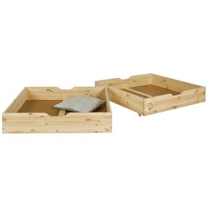 Ma Chambre d'Enfant Lot de 2 tiroirs pour lit superposé enfant Wood  Bois naturel 80x190 cm