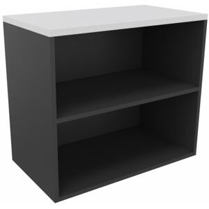 Actiburo Etagère de bureau H 73 cm Métis Blanc perle, aluminium ou anthracite  80x73x47 cm - Publicité