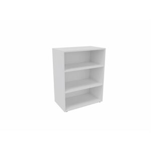 Actiburo Etagère de bureau H 102 cm Métis Blanc perle, aluminium ou anthracite - Publicité