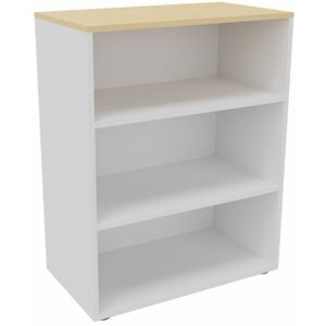 Actiburo Etagère de bureau H 102 cm Métis Blanc perle, aluminium ou anthracite - Publicité