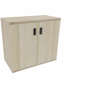 Maro Armoire de bureau portes battantes H 74 cm Proline Acacia - Publicité