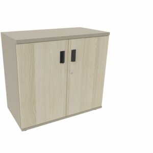 Maro Armoire de bureau portes battantes H 74 cm Proline Acacia - Publicité