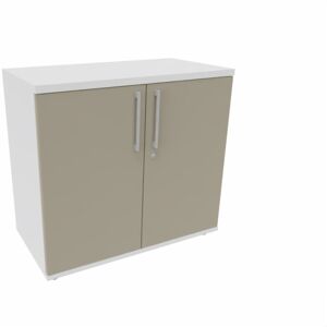 Maro Armoire de bureau portes battantes H 74 cm Proline Beige - Publicité