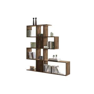 Miliboo Bibliotheque separateur design finition bois noyer L139 cm COMO