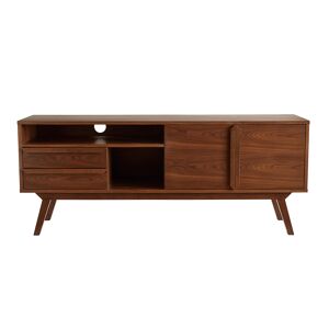 Miliboo Meuble TV - Buffet vintage bois foncé noyer L160 cm VOLVER - Publicité