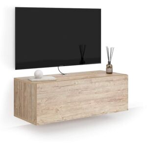 Mobili Fiver Meuble TV Mural Easy Avec Tiroir, Chene Naturel