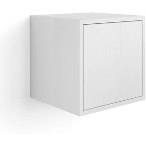 Mobili Fiver Armoire Suspendue Iacopo 36 Avec Porte Battante, Frene Blanc