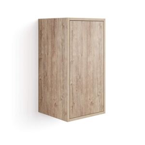 Mobili Fiver Armoire Suspendue Iacopo 70 Avec Porte Battante, Chene Naturel