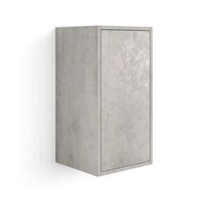 Mobili Fiver Armoire Suspendue Iacopo 70 Avec Porte Battante, Gris Béton - Publicité