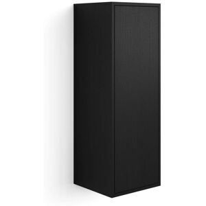 Mobili Fiver Armoire Suspendue Iacopo 104 Avec Porte Battante, Frêne Noir