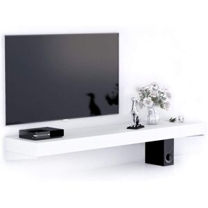 Mobili Fiver Support TV Mural Evolution 180x40, Frêne Blanc