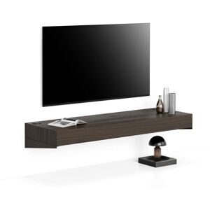 Mobili Fiver Etagère TV Evolution 120x40, Noyer Américain à Chargeur Sans Fil