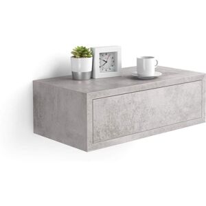 Mobili Fiver Table de chevet suspendue Riccardo Gris Beton