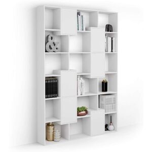 Mobili Fiver Bibliotheque M Iacopo avec portes 1608 x 2364 cm Frene Blanc