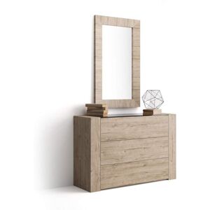 Mobili Fiver Commode avec plateau en verre Iacopo Chene