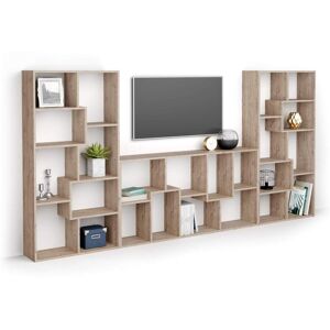 Mobili Fiver Meuble tv mural Iacopo, Chene naturel