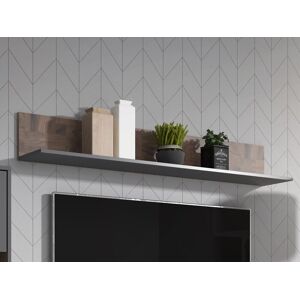 Mobistoxx Etagère murale MOLO 150 cm gris mat/palazzo