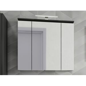 Mobistoxx Armoire de toilette MODORI 3 portes gris