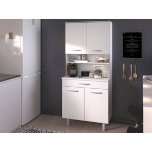 Mobistoxx Buffet/bahut IZA 4 portes et 1 tiroir 80 cm blanc