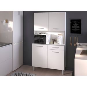 Mobistoxx Buffet/bahut IZA 4 portes et 1 tiroir 101 cm blanc