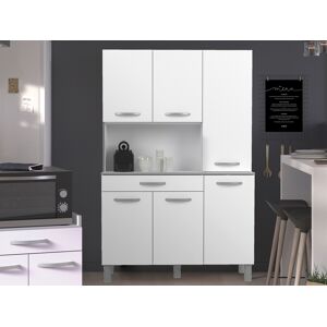 Mobistoxx Buffet/bahut IZA 6 portes et 1 tiroir 120 cm blanc