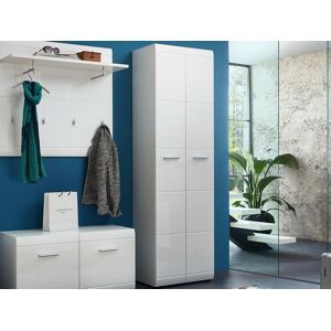 Mobistoxx Armoire PITTA 2 portes blanc brillant