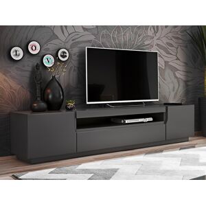 Mobistoxx Meuble tv-hifi EASTER 3 portes gris mat