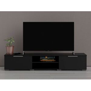 Mobistoxx Meuble tv-hifi MATRIX 2 tiroirs noir