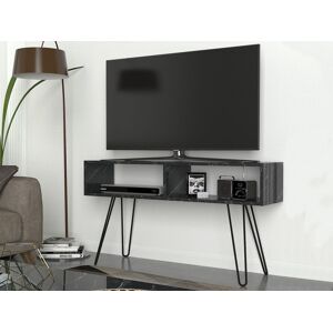 Mobistoxx Meuble tv-hifi ALYSSA 2 niches marbre noir