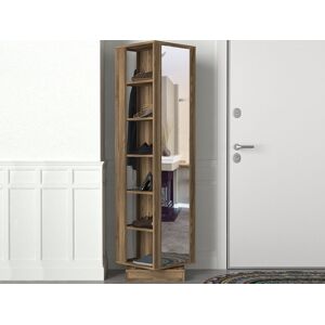 Mobistoxx Armoire rotative ROLLER 1 porte noyer