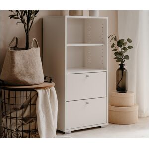 Mobistoxx Armoire de bureau FINNET 2 tiroirs blanc