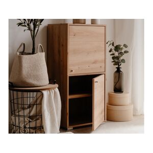 Mobistoxx Armoire de bureau FINNET 2 portes chêne artisan