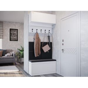 Mobistoxx Vestiaire BALI DELUXE 2 portes abattantes blanc 4 coussins - Publicité