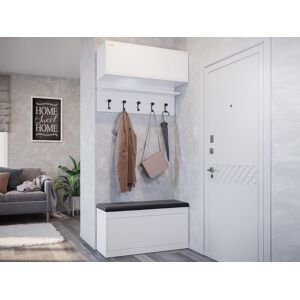 Mobistoxx Vestiaire BALI DELUXE 1 porte abattante blanc sans coussin - Publicité