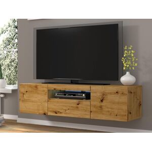 Mobistoxx Meuble tv-hifi AUREO 3 portes 150 cm chene artisan sans led