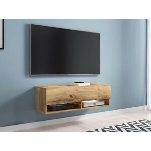 Mobistoxx Meuble tv-hifi ACAPULCO 1 porte battante 100 cm chêne wotan sans led