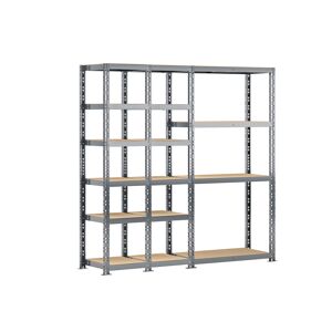 Modulo Storage Rayonnage 3 Étageres Metalliques 200 cm - Systeme Extension