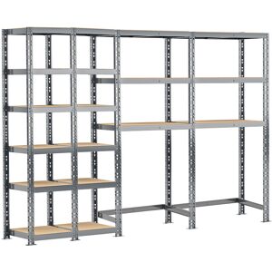 Modulo Storage Rayonnage 4 Étageres Metalliques 240 cm - Systeme Extension